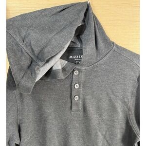 Mizzen Main Hoodie Men's Small Heather‎ Henley Performance Gray